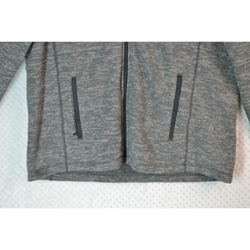 Swiss Tech Men's Large Gray Full Front Zip Fleece Jacket